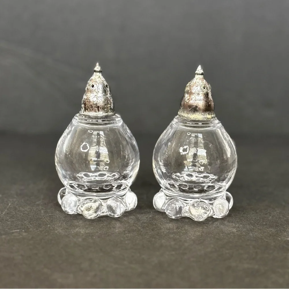 Imperial Glass Candlewick - Pair of Salt & Pepper Shakers